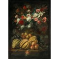 Цветы в вазе и фрукты на столе - Брейгель, Абрахам