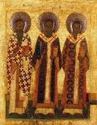 Свв.Василий Великий, Григорий Богослов и Иоанн Златоуст (ок.1575)