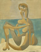 Сидящая купальщица - Пикассо, Пабло