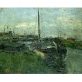 Канал с баржами, 1881 - Энсор, Джеймс