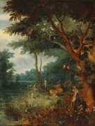 Адам и Ева в Эдемском саду - Брейгель, Ян (младший)