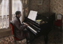 Молодой человек за пианино - Кайботт, Густав