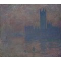 Здания Парламента, эффект тумана, 1903 - Моне, Клод