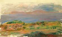 Зеленый утес у моря, 1898 - Ренуар, Пьер Огюст