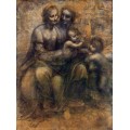 Мадонна с Младенцем со святой Анной и маленьким Иоанном Крестителем - Винчи, Леонардо да