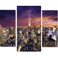 Модульная картина «Нью Йорк ночь»