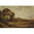Пейзаж с пастухами и стадом коров - Дюпре, Жюль