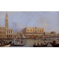 Вид на Дворец дожей в Венеции - Каналетто (Джованни Антонио Каналь)