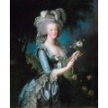 Королева Франции Мария-Антуанетта с розой - Виже-Лебрён, Мари Элизабет Луиза