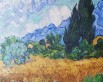 Пшеничное поле с кипарисами. Винсент ван  Гог.