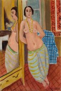 Стоящая женщина, отражающаяся в зеркале - Матисс, Анри
