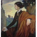 Портрет Анны Ахматовой. 1914 - Делла-Вос Кардовская, Ольга
