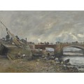 Прачки возле моста, 1878 - Буден, Эжен