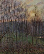 Тополя, закат в Эрани, 1894 - Писсарро, Камиль