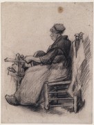 Женщина, наматывающая пряжу (Woman Winding Yarn), 1885 02 - Гог, Винсент ван