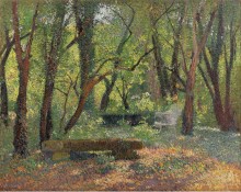 Пейзаж с каменной скамьёй, 1932 - Мартен, Анри Жан Гийом