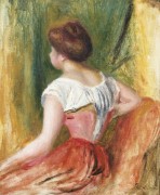 Молодая женщина на стуле - Ренуар, Пьер Огюст