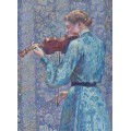 Theo van Rysselberghe - Woman Playing Violin, 1903 - Рейссельберге, Тео ван