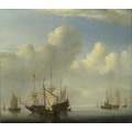 Голландский корабль бросает якорь - Велде, Виллем ван де (Младший)