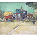 Стоянка цыганского каравана (Encampment of Gypsies with Caravans), 1888 - Гог, Винсент ван