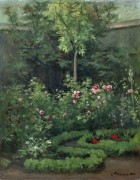 Розы в саду - Писсарро, Камиль