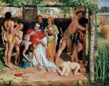 Обращенная британская семья укрывает христианского миссионера от преследований друидов - Хант, Уильям Холман