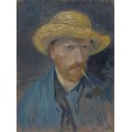 Автопортрет с трубкой и соломенной шляпой (Self Portrait with Pipe and Straw Hat), 1887 - Гог, Винсент ван