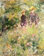 Две женщины в саду с розами - Ренуар, Пьер Огюст