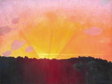 Закат, оранжевое небо - Валлоттон, Феликс 
