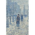Прогулка Китти по снегу, 1918 - Хассам, Фредерик Чайлд 