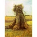 Снопы пшеницы в поле - Гог, Винсент ван