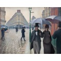 Парижская улица в дождливую погоду - Кайботт, Густав