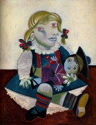 Портрет Майи с куклой, 1938 - Пикассо, Пабло