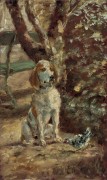 Собака художника по кличке Флеш - Тулуз-Лотрек, Анри де