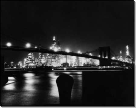 Ночной вид на Бруклинский мост