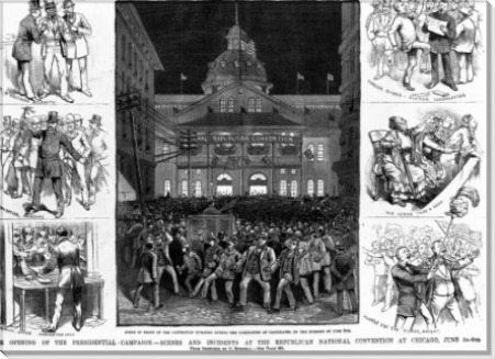 Сцены в 1884 Республиканской национальной конвенции