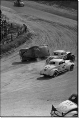 Вид аварии во время гонки