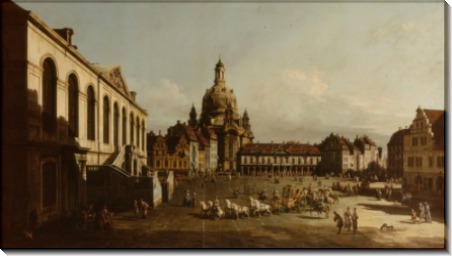 Площадь Нового рынка в Дрездене - Беллотто, Бернардо