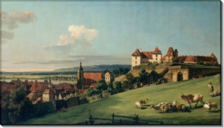 Вид Пирны от замка Зонненштайн - Беллотто, Бернардо