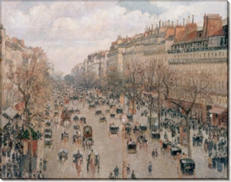 Бульвар Монмартр в Париже - Писсарро, Камиль