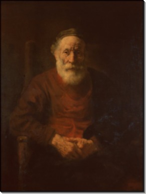 Портрет старика в красном - Рембрандт, Харменс ван Рейн