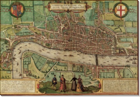Старая карта Лондона