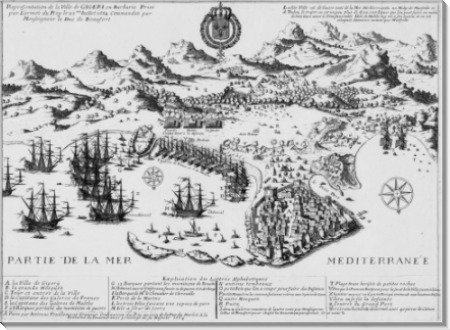 Вид на город-порт Гиджери, 1670