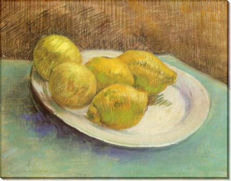 Натюрморт с тарелкой лимонов - Гог, Винсент ван