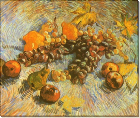 Натюрморт с яблоками, грушами, лимонами и виноградом - Гог, Винсент ван