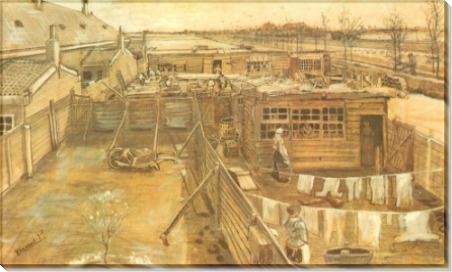 Мастерская плотника, вид из студии художника - Гог, Винсент ван