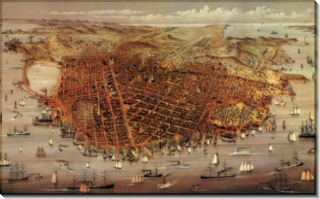Карта Сан Франциско 1878