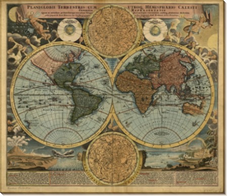 Карта мира 1663