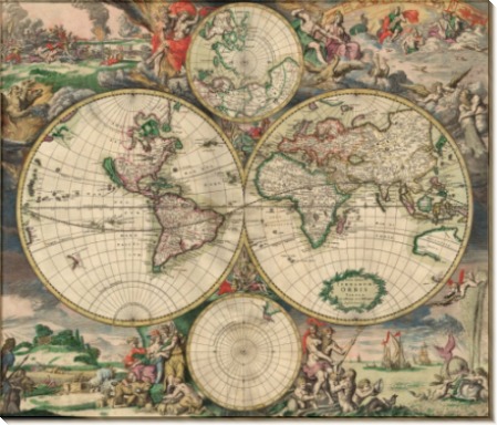 Карта мира 1680