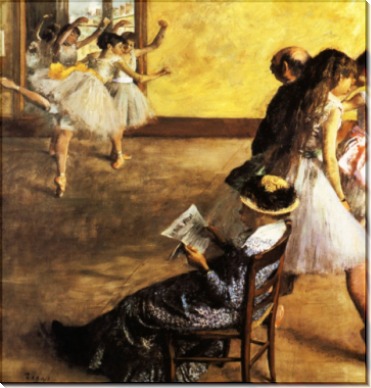 Балетный класс, танцевальный зал,1880 - Дега, Эдгар
